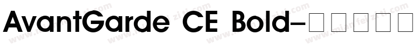 AvantGarde CE Bold字体转换